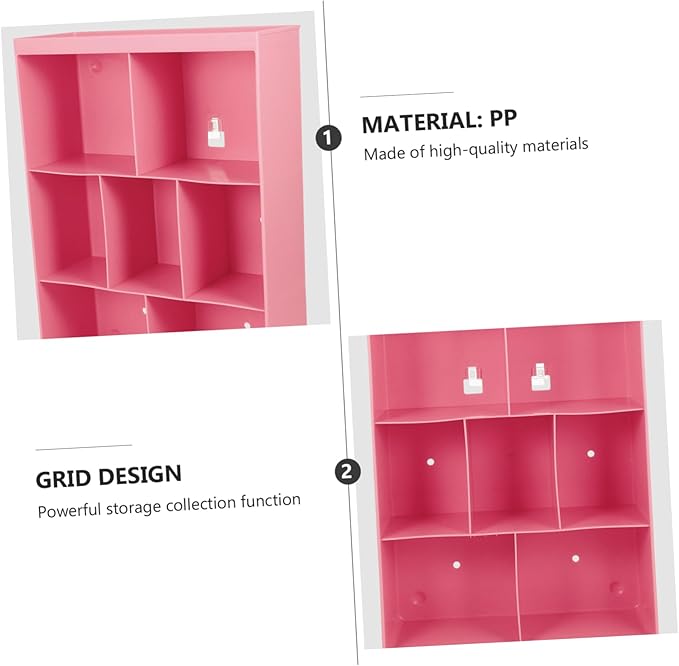 BESTYASH 1Pc Wall Mounted Storage Rack No Drilling Adhesive Shelf for Bathroom Kitchen Bedroom Material for Organizing Cups Bottles Cans
