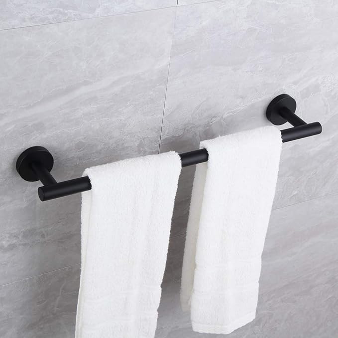 Matte Black 18-Inch Hand Towel Bar SUS 304 Stainless Steel Towel Rack Holder for Bathroom Wall Mount …