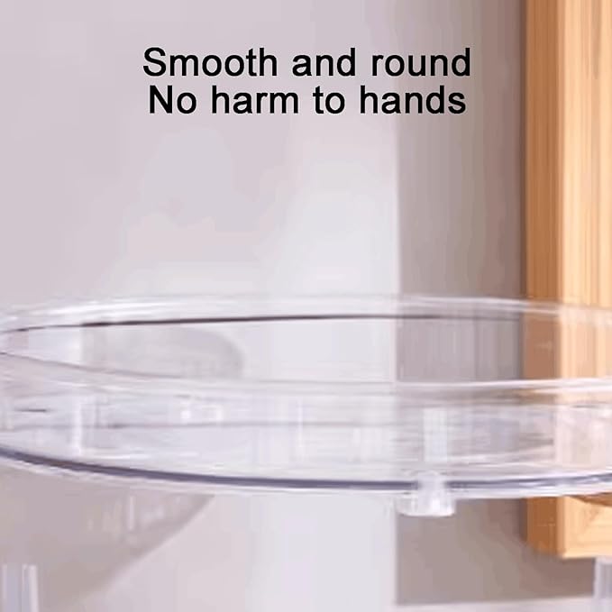 Removable Countertop Bathroom Shelf Plastic Rotatable Bathroom Shelf Transparent Removable Bathroom Shelf Multifunctional Large Capacity