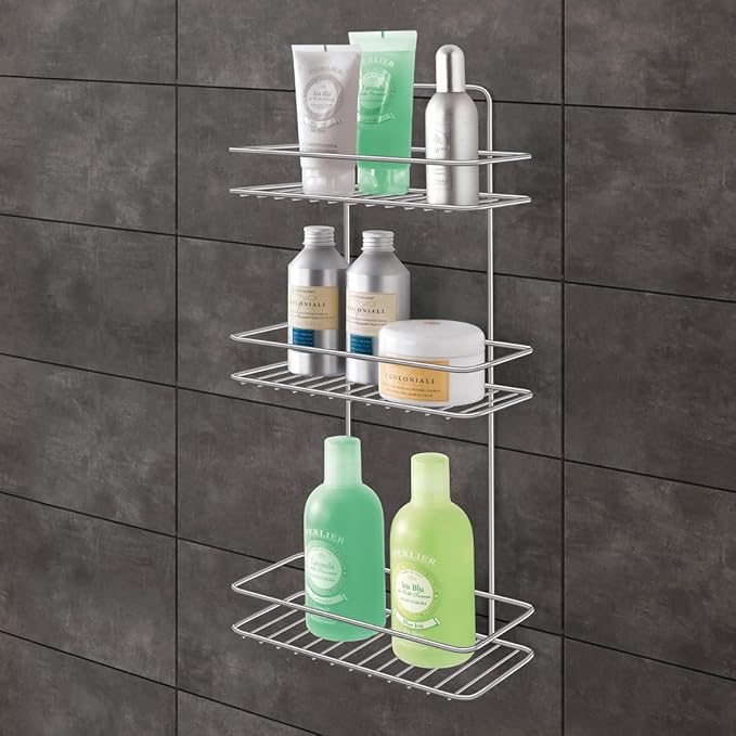 Metaltex REFLEX LUXY 3 Tier Chrome Finish Chrome Finish Bathroom Shelving Unit