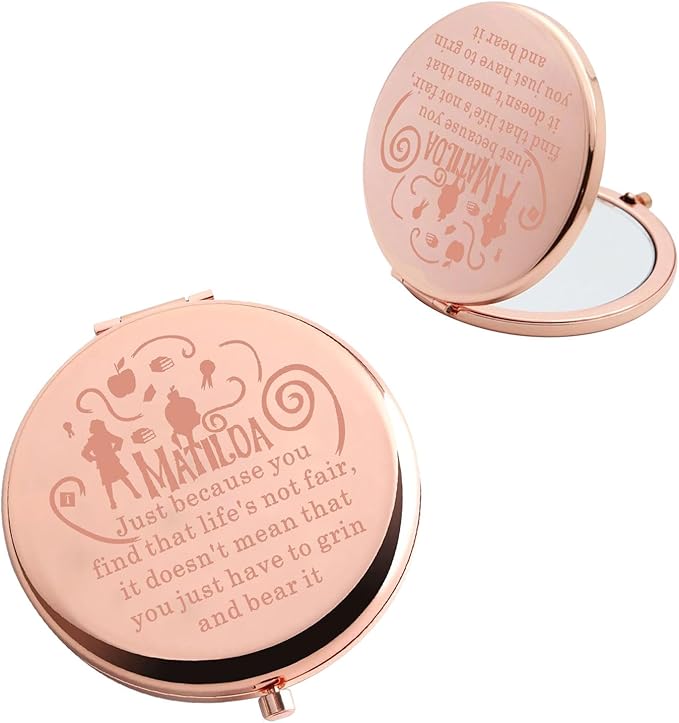 BAUNA The Musical Gift The Musical Fan Gift The Theatre Pocket Mirror for Friend Family Drama Lover Gift (Just Because CMRG)