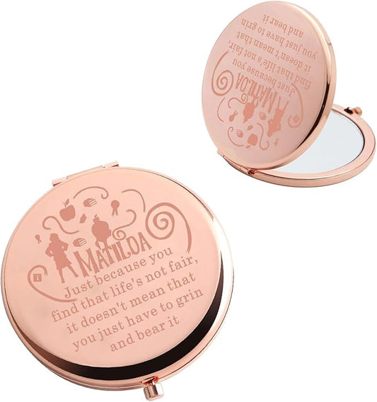 BAUNA The Musical Gift The Musical Fan Gift The Theatre Pocket Mirror for Friend Family Drama Lover Gift (Just Because CMRG)