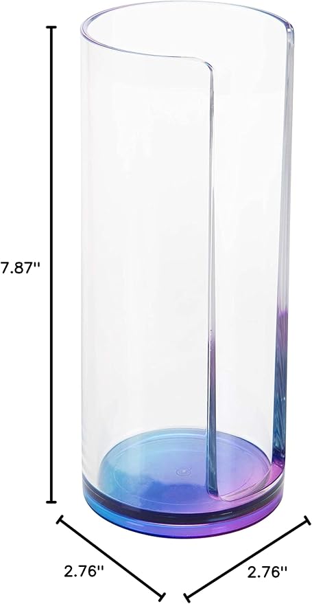 Simplify Ombre, Durable, Stylish, Easy to Refill Cotton Pad Holder, Multicolor Bath Accessories Organizers Collection