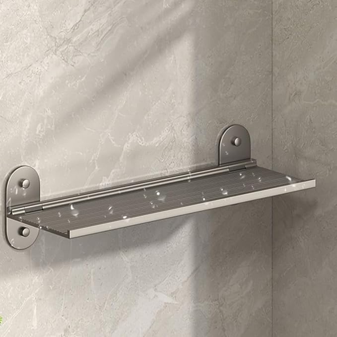 Space Aluminum Bathroom Shelf Great for Renters Sturdy and Rustproof Organizers for Toiletries and Supplies