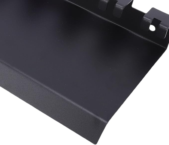 Pssopp Carbon Steel Floating Shelf Organizer, Wall Mounted 7 Hooks Design Equipment Storage Rack for Kitchen Bathroom Bedroom Office