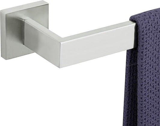 32 Inch Towel Bar for Bathroom 12/16/24/28/32/36 Inch Kitchen Towel Holder Brushed Nickel Towel Rod Wall Mounted SUS304 Rustproof Towel Rack Modern Square Design (1, Brushed Nickel, 32 Inch)