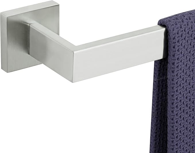 36 Inch Towel Bar for Bathroom 12/16/24/28/32/36 Inch Kitchen Towel Holder Brushed Nickel Towel Rod Wall Mounted SUS304 Rustproof Towel Rack Modern Square Design (1, Brushed Nickel, 36 Inch)