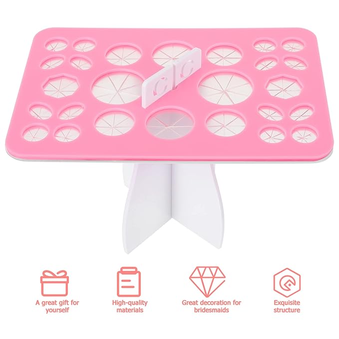 Mikinona Makeup Tool Drying Rack Beauty Storage Stand Makeup Brush Holder Organizing Rack Home