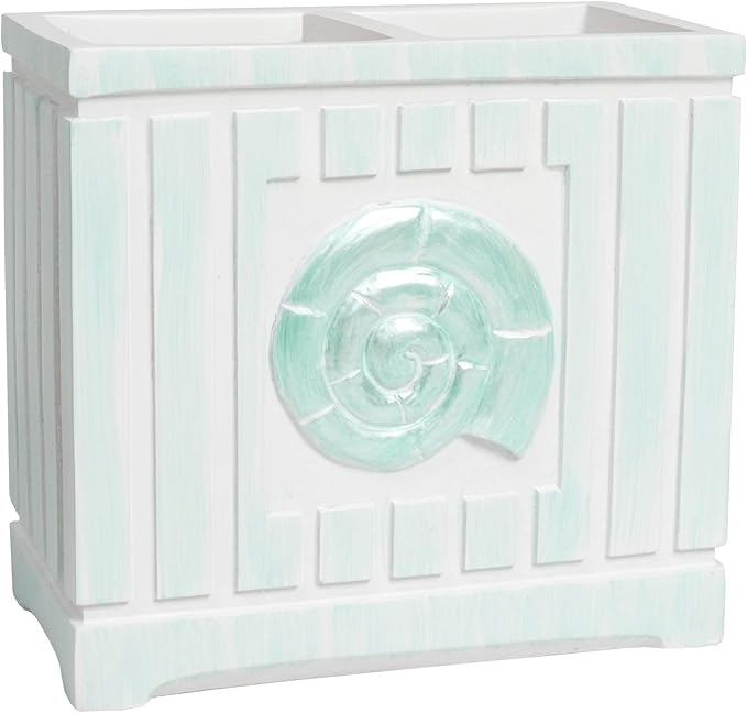 Sweet Home Collection Bathroom Accessories Sets Unique Collections Modern Classic Contemporary Decorative Beautiful Designs Bath Shower Tub D??cor, Toothbrush Holder, Beach Shells (Pack of 1)