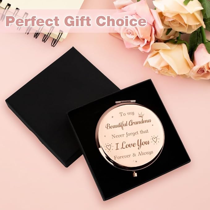 Gifts for Grandma,Grandma Gifts,Grandma Birthday Gifts,Mothers Day Grandma Gifts,Gifts Ideas for Grandma,Grandma Gifts from Grandkids,Grandma Gifts for Christmas,Pocket Mirror Presents for Grandma