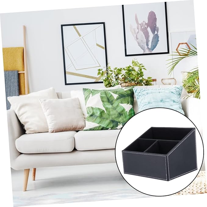 Uonlytech 1pc Creative Trapezoidal Storage Box for Desktop Practical Organizer for Remote Controls Mobile Phones and Office Supplies for Living Bedroom and Dressing Table