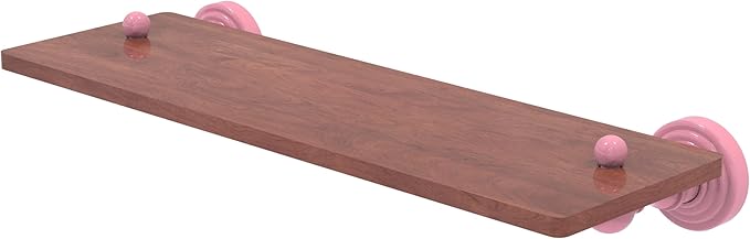 Allied Brass WP-1-16-IRW-PNK Waverly Place Collection 16 Inch Solid IPE Ironwood Shelf, Pink