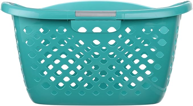 Large Hip-Hugger Laundry Basket/Hamper, 1.8-Bushel, Stackable Storage Bin/Organizer for Bathroom/Bedroom/Dorm/Home Height-14.33