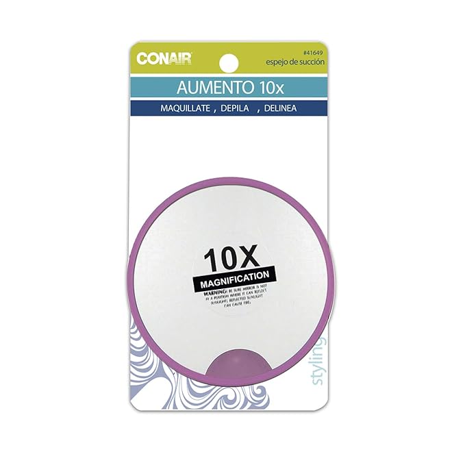 CONAIR Stick-A-Round Mirror 41649CS, Packaging May Vary