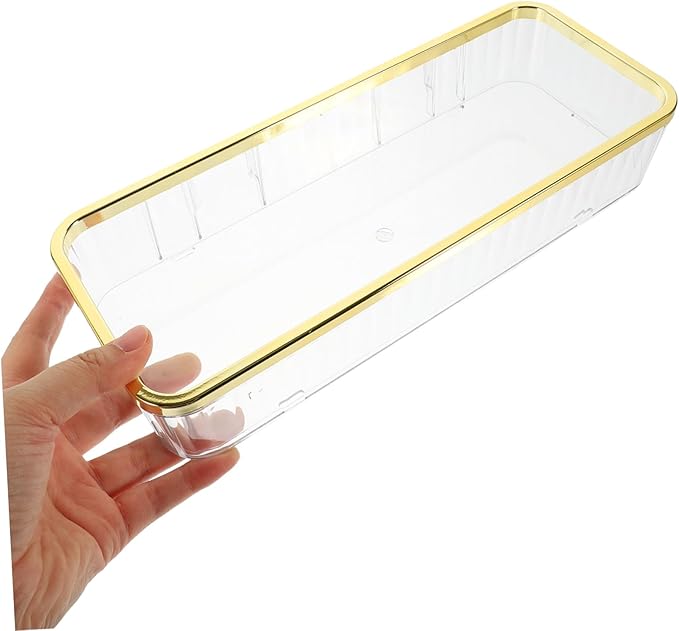 Mobestech Transparent Wall Mounted Bathroom Shelf Rack for Multi Functional Clear Storage for Skincare Products Sturdy and Elegant Design