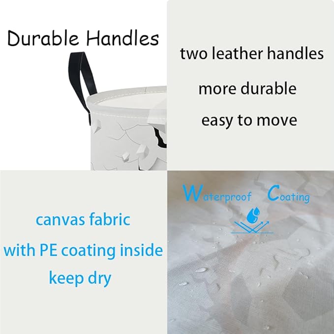 NTAOHAMPER Laundry Hamper,Laundry Basket,Baby Nursery Hamper,Waterproof Storage Bin,Clothes Organizer Basket,Room Decor(Soccer)