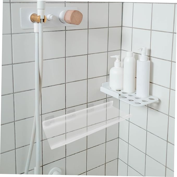 Acrylic Shelf Bathroom Floating Wall Mount Storage Rack Acrylic Wall Shelf