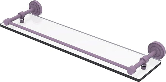 Allied Brass Dottingham Collection Single Glass Shelf with Gallery Rail