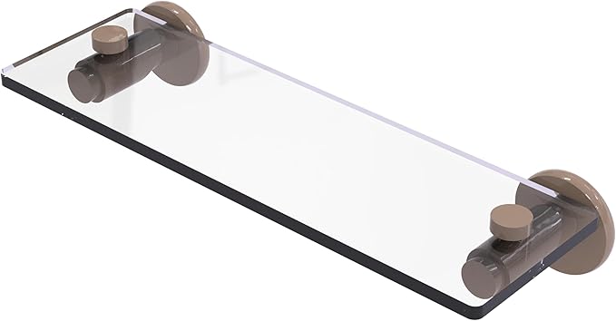 Allied Brass Tribecca Collection Glass Vanity Shelf with Beveled Edges