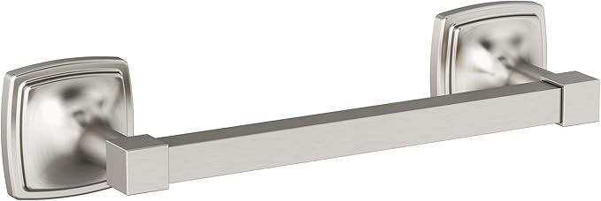 Amerock Stature Brushed Nickel 8 inch (203mm) Towel Bar, BH36095G10