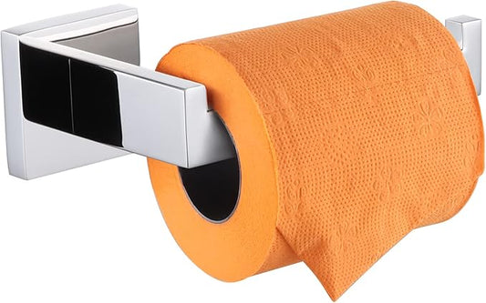 KOKOSIRI Toilet Paper Holder Chrome Toilet Roll Holder for Bathroom Kitchen Washroom T-304 Stainless Steel Wall Mounted, Polished Finish, B2003CH