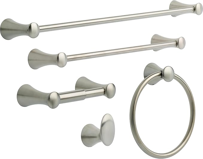 DELTA FAUCET 73824-SS Lahara Wall Mounted 24 in. Towel Bar in Brilliance Stainless Steel