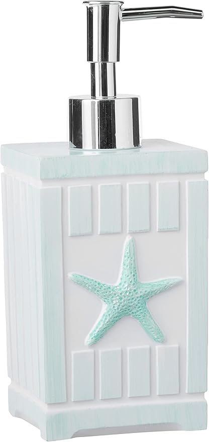 Sweet Home Collection Bathroom Accessories Sets Unique Collections Modern Classic Contemporary Decorative Beautiful Designs Bath Shower Tub Décor, 4 Piece Set, Beach Shells