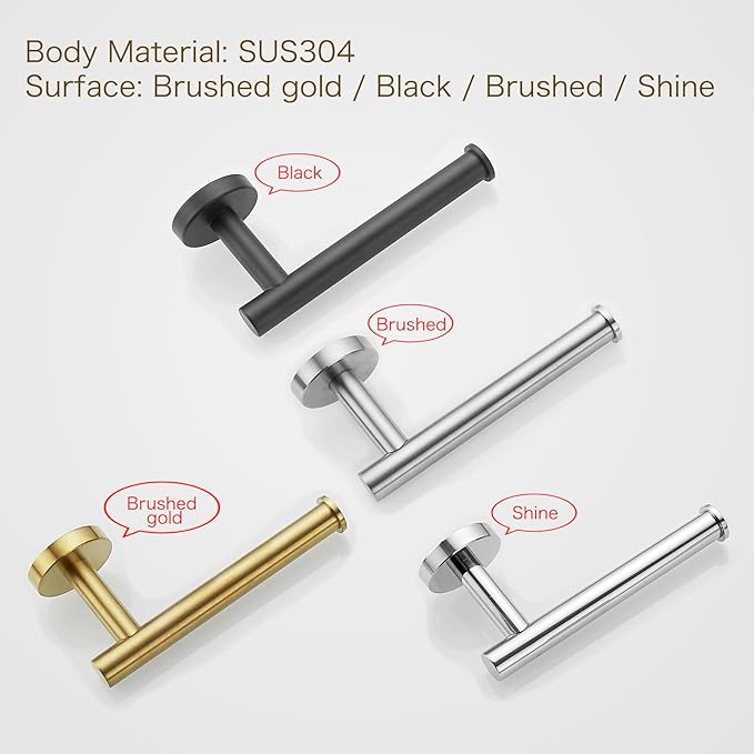 Bathroom Hardware Set Accessories Adjustable Brushed Gold Towel Bar Set 24in Stainless Steel Wall-Mounted 4-Piece Bathroom Towel Rack Toilet Paper Holder Towel Ring Towel Hooks Towel Holder Set