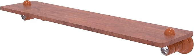 Allied Brass CC-1-22-IRW-ASP Carolina Crystal Collection 22 Inch Wood Shelf, Autumn Sparkle