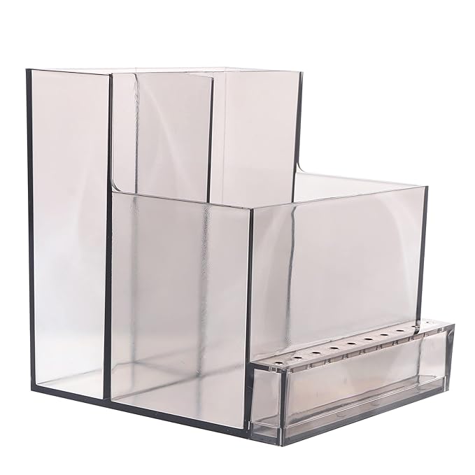 FOMIYES 2pcs Nail Art Polisher Holder Manicure Grinding Rack Storage for Nail Drill Bits Easy to Clean Display Box Design