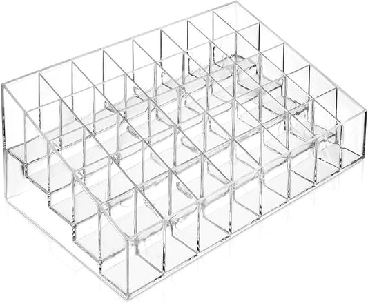 40 Grids Lipsticks Holder - Clear Acrylic Lipgloss Lipstick Organizer and Storage Display Case for Lip Gloss, Lipstick Tubes