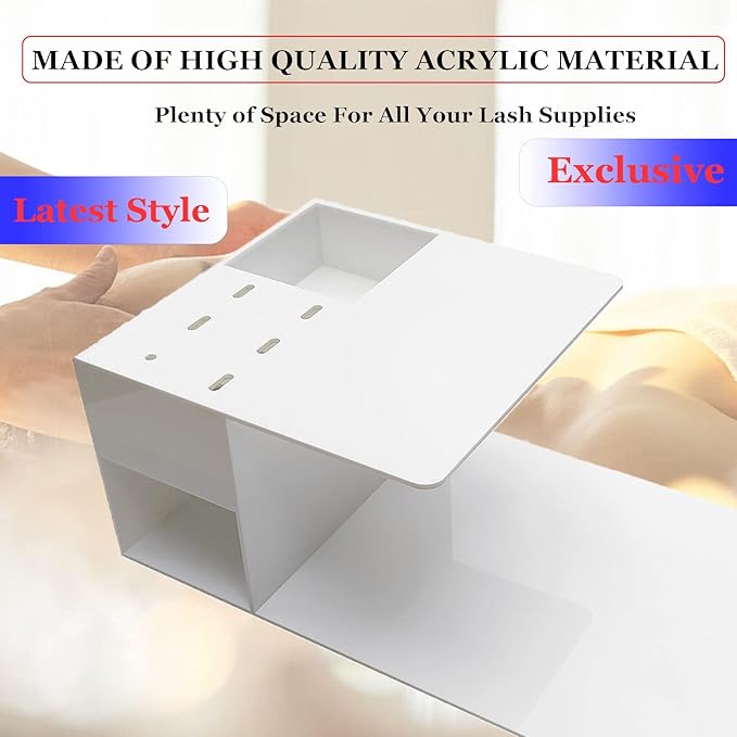 Lash Shelf Organizer, Eyelash Extension Pillow Shelf Stand, Must Have for Lash Techs Tray Makes Making Way More Efficient, Faster and Easier.