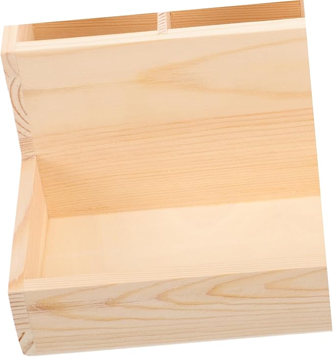 Wooden Makeup Organizer Small Makeup Storage Brush Holder Nail Polish Organizer Box