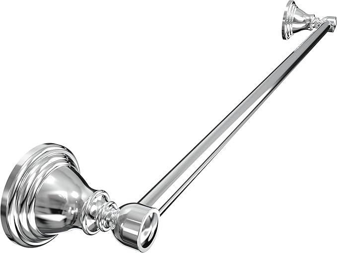 Towel Bar 24inch, Stainless Steel Bathroom Towel Rack Wall Mounted, Heavy Duty Towel Rod, Towel Holders for Bathroom, Kitchen (Chrome)