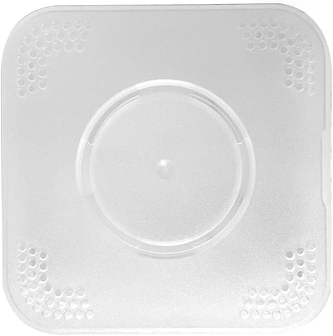 ZJchao Powder Puff Container Hollow Powder Puff Storage Box,Portable Fashionable Breathable Makeup Puff Container Case for Women for Women (Matte White)