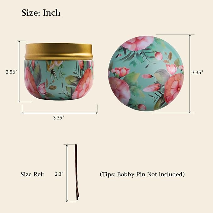 Magnetic Bobby Pin Holder, 2-in-1 Design Bobby Pins Collector and Storage, Hair Accessories Organizer, Magnetic Paper Clip Holder, Green