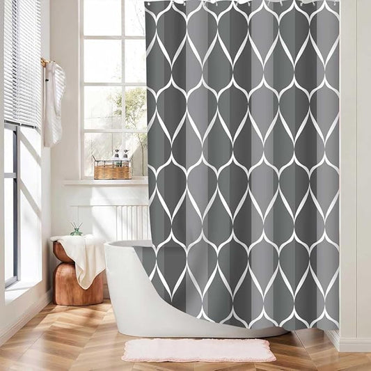 Gray Shower Curtain RV Shower Curtain Grey Modern Bathroom Shower Curtains Waterproof Fabric Machine Washable Shower Curtains 47 x 64 Inches