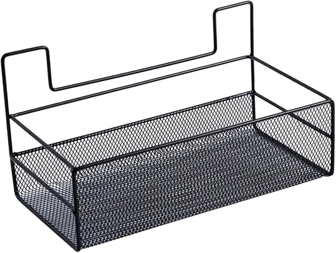 VOSAREA Wall-Mounted Storage Rack Wire Baskets for Pantry Bathroom Shelf Organizer