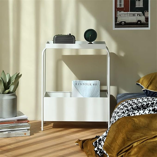 Wrought Iron Shelf Magazine Shelf Bathroom Accessories Bedside Table Bathroom Shelves Creative Shelf (Color : Gray, Size : 1pcs) (OneColor 1pcs)