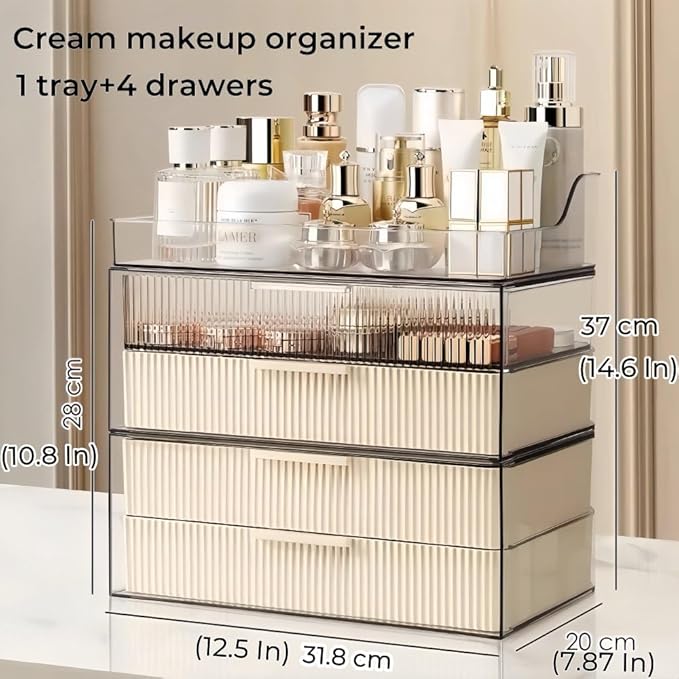 Makeup Organizer Countertop Large Cosmetic Display Cases Cosmetic Organizer Skin care Organizer