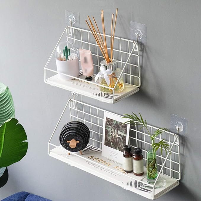 AGYH Bathroom Shelf Wall-Mounted Bathroom Vanity Storage Shelf (Two Styles) (Color : White, Size : 29cm)