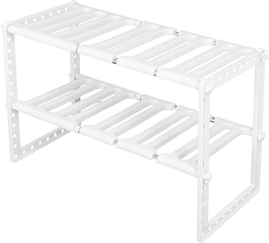 2 Tier Sink Rack Cabinet, Sto Rack with s Shelf, Bathroom Holder for Household Supplies, less and PP l, Retractable