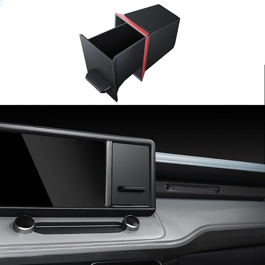 For Ford Maverick 2022-2024 Console Console Storage Drawer Magnetic Design Slides Smoothly - [OEM Fit& 100% Stable] - Cubby Storage Box with Silent Mat - Thickened ABS Material
