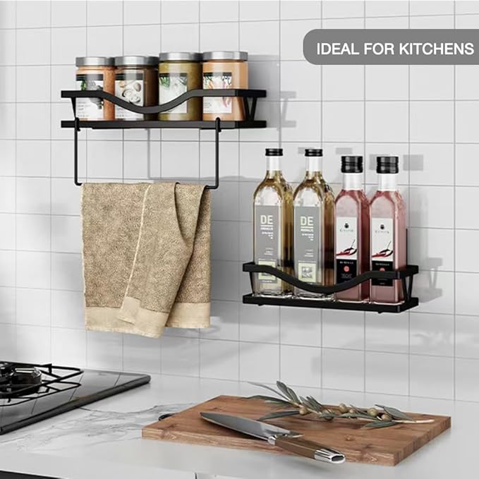 Package of 14, Replacement Hooks and Shelf Strips - No Drilling, Shower Organizer for Caddy, Basket and Rack Holders
