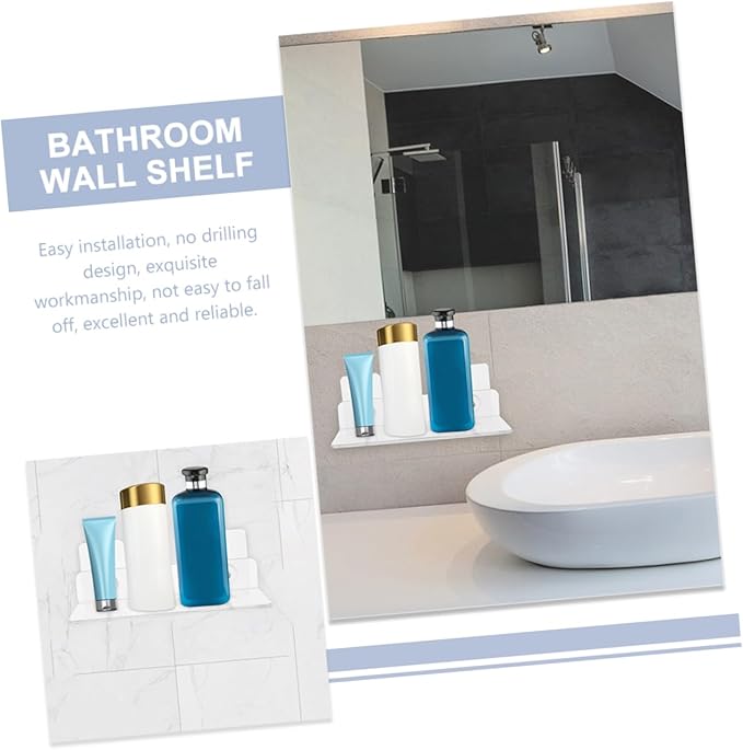 Hemobllo 1pcs Bathroom Shelves Wall Mount Storage Rack Above Toilet Storage Wall Shelving