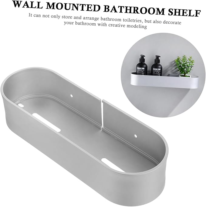 The-Toilet Storage -Mounted Storage Shelves Bathroom Counter Organizer Easy Install Non-Punch Design