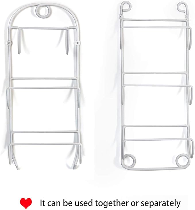 Towel Racks for Bathroom Wall Mounted Metal Wine Rack Towel Shelf Towel Holder for Bath White
