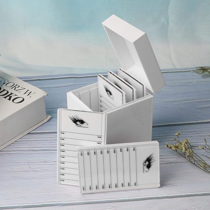 10 Layers Eyelash Extension Storage Box Makeup Cosmetic Organizer False Eyelash Display Holder Case