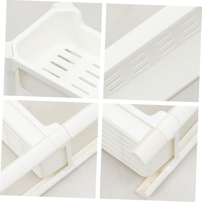 GLEAVI Multilayer Plastic Storage Rack Heavy-Duty Corner Shelf for Bathroom and Bedroom Sturdy Plastic Organizer for Home Use