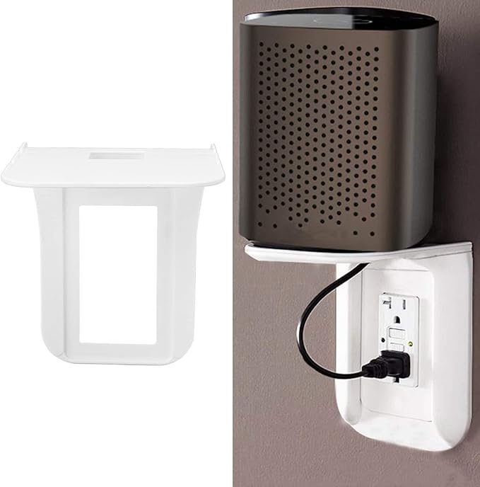 Haofy Wall Outlet Shelf, Plug Shelf, Easy to Use, Made of ABS
